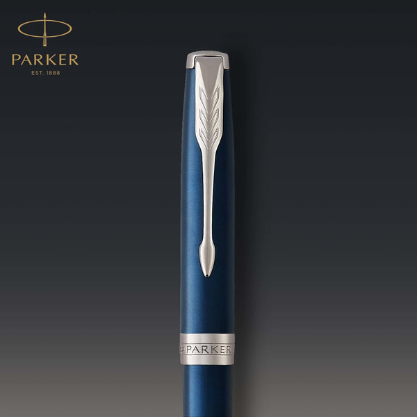 Parker Sonnet Ballpoint Pen | Stainless Steel with Gold Trim | Medium Point | Handwriting Pens & Stationery Supplies | Black Ink | Gift Box