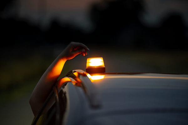 OSRAM LEDSL102 Ledguardian Road Flare Sign V16 Emergency Light for Cars, Breakdown Light, Car Emergency Beacon, Round Safety Warning Light for Vehicles and Motorcycles