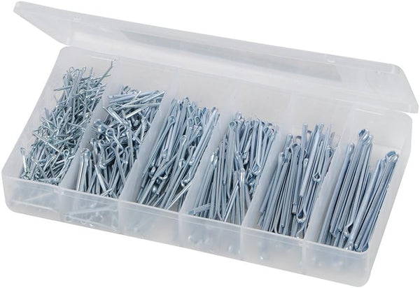 Fixman 642721 Split Pins Pack 555pce, Silver