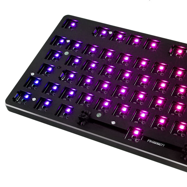Glorious Gaming GMMK Compact 60%, Barebones (Frame Only) - Mechanical Gaming Keyboard, Per Key RGB, Hotswap & Customisable, International/ISO Layout - Black