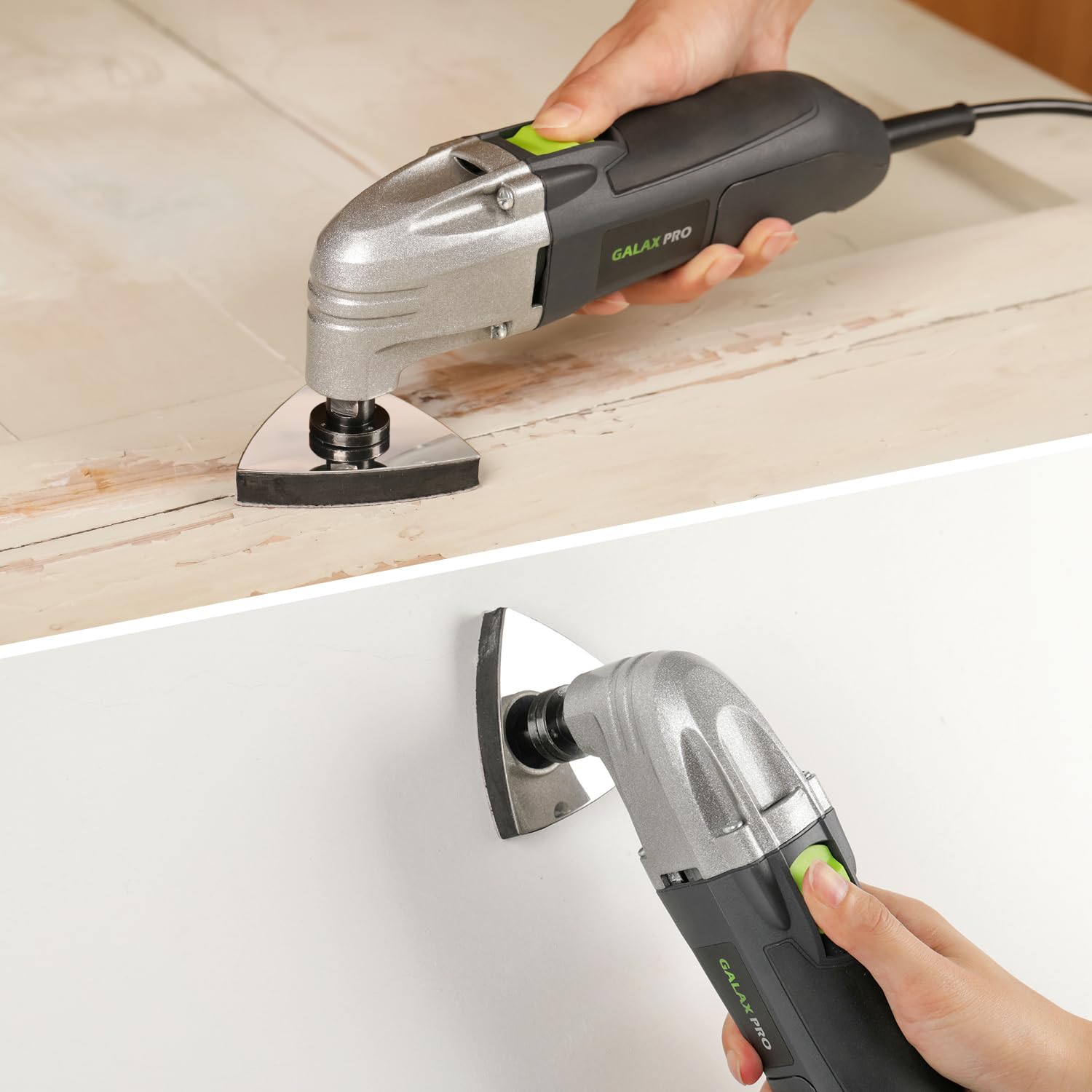 GALAX PRO Oscillating Tool, 400W Multifunction Tool,6 Variable Speed - Oscillating Vibration Angle 4 Degrees,Quick Change System with 30 PCS Accessories for Cutting, Sanding and Grinding