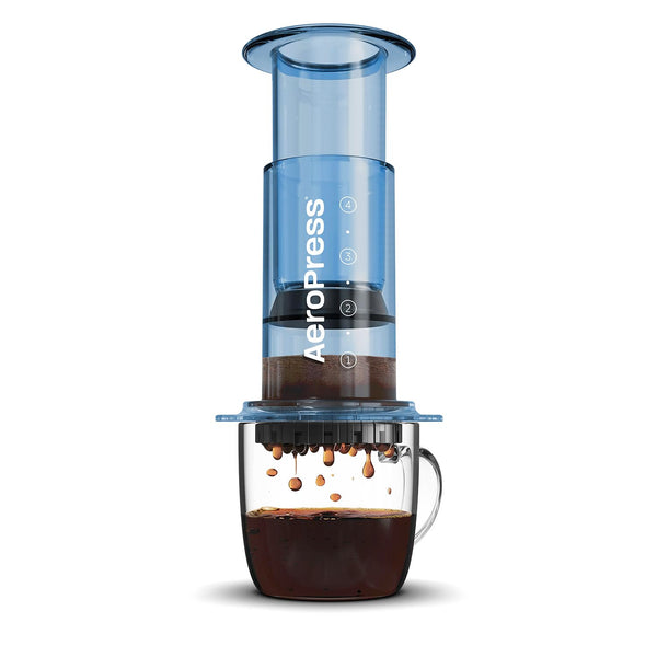 AeroPress Clear Coffee Press  3 In 1 Brew Method Combines French Press, Pourover, Espresso, Full Bodied Coffee Without Grit or Bitterness, Small