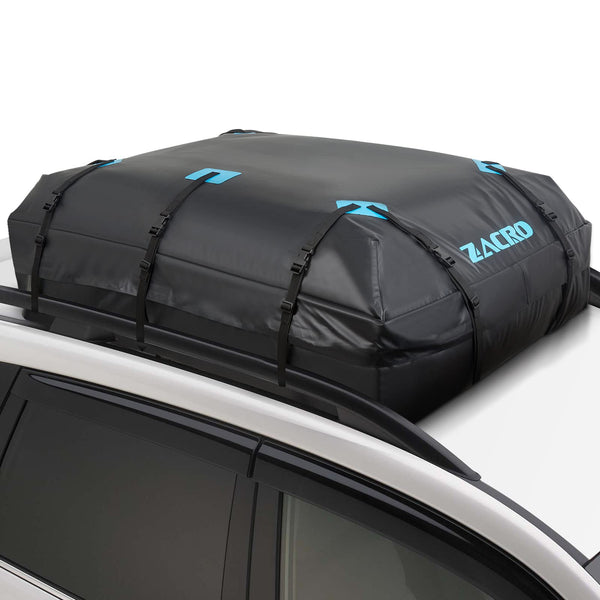 Zacro Car Roof Bag 425 Litres 15 Cubic Feet Cargo Bag, Foldable and Waterproof Car Top Carrier, Straps for Any Car with Roof Rack or No Rails