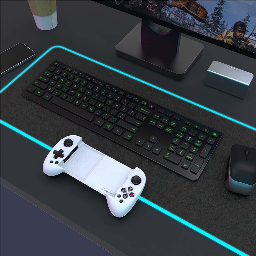 ShanWan Mobile Gaming Controller for Android/iOS, Phone controller for iPhone15, Bluetooth connection, PS Remote Gaming Xbox Cloud Steam Link GeForce NOW MFi Apple Arcade Gaming