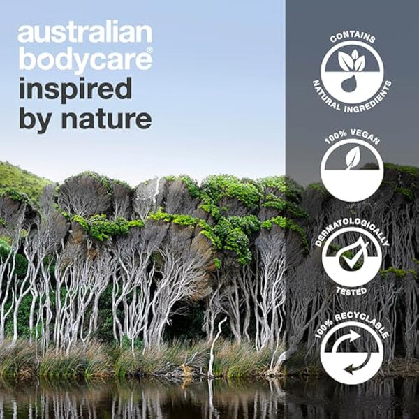 3 products for spots, acne and blackheads on the back and bottom from Australian Bodycare |Tea Tree Oil specially suited to prevent skin problems on your back and bottom