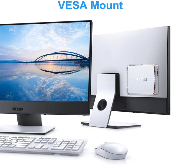 NiPoGi Mini PC Windows 11 Pro Mini PC Intel Alder Lake-N95 (Βeat N5105, up to 3.4GHz) 16GB RAM+512GB M.2 SSD Mini Computer Desktop Mini Computer 4K Dual Display/HDMI/WiFi/BT for Home/Business/School