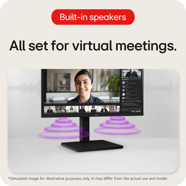 LG Electronics Monitor 27MR400-B, 27 Inch, Full HD 1080p, 100Hz, 5ms GtG, IPS Panel, AMD FreeSync, Smart Energy Saving, Anti-Glare, HDMI, Matte Black