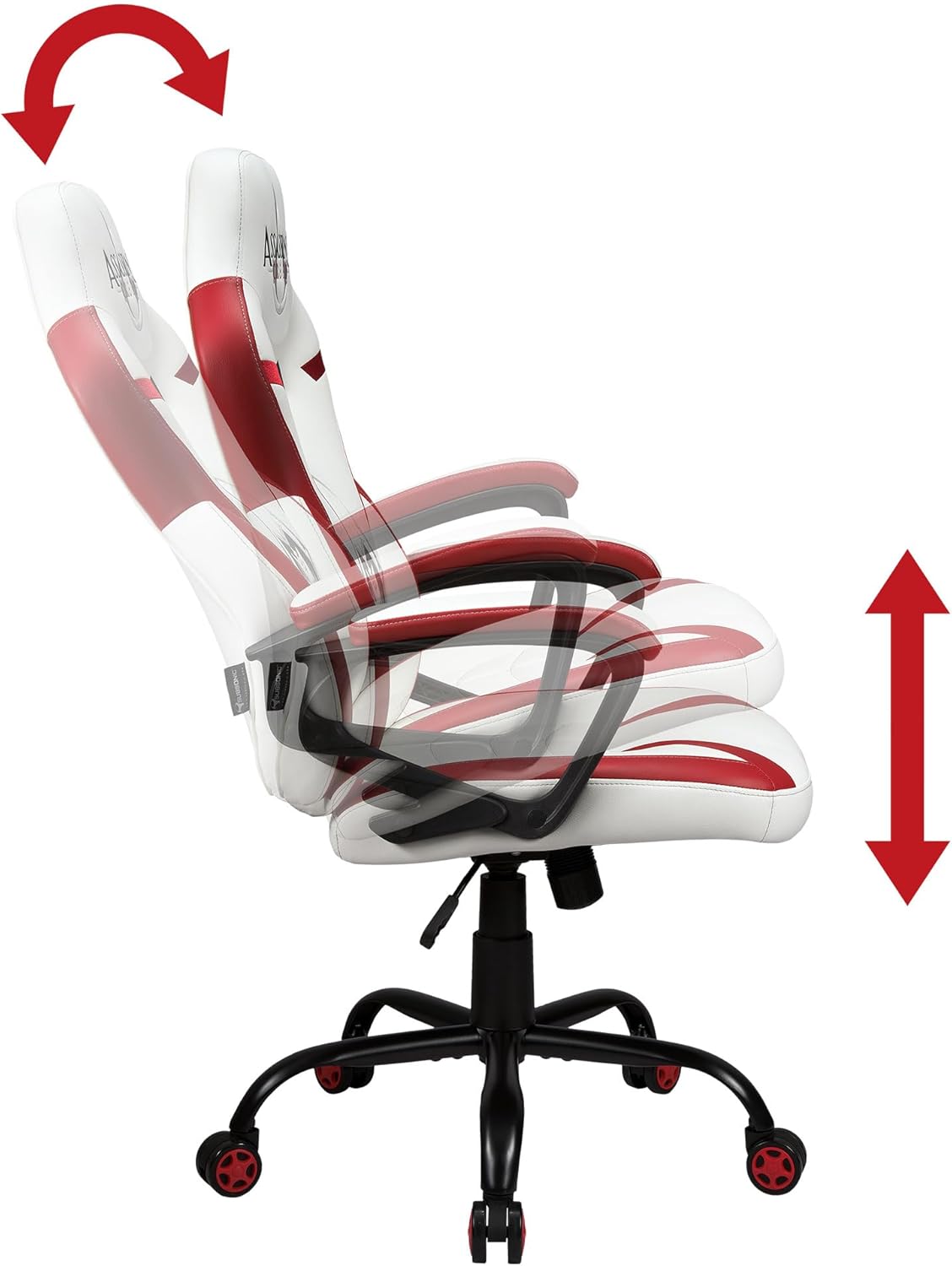 Subsonic Assassin's Creed - Junior gamer chair - Gaming office chair white - Official License