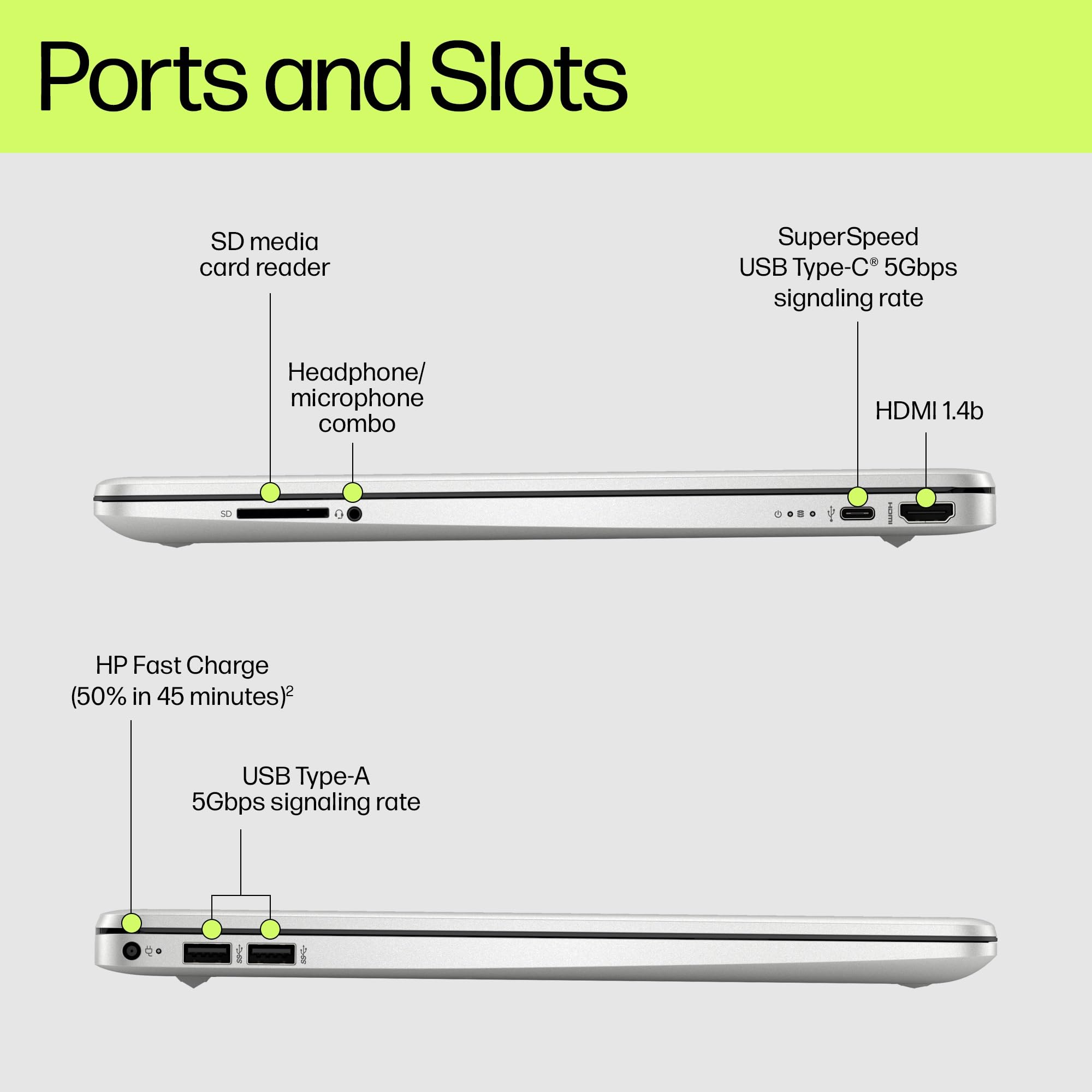 HP 15.6" Laptop | AMD Ryzen 3 7320U Processor | 8 GB RAM | 256 GB SSD | AMD Radeon Graphics | FHD Display | Up to 11hrs 15 mins battery | Win 11 | Dual Speakers | Jet Black | 15-fc0038sa