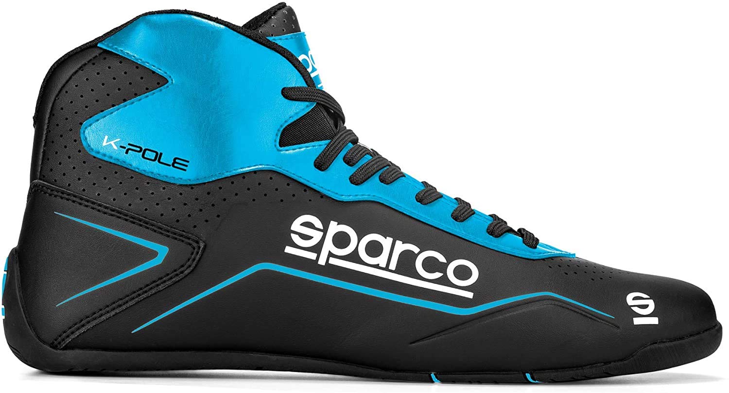 Sparco Unisex K-Pole Shoes Size 45 Black/Fluo Or