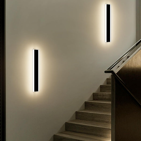 Mikeru 6500k Cool White Outdoor Wall Light, 150cm Modern Porch Wall Light, LED Vertical Long Acrylic Garden Fixture, IP65 Waterproof for Balcony, Living Room, Garage, Patio