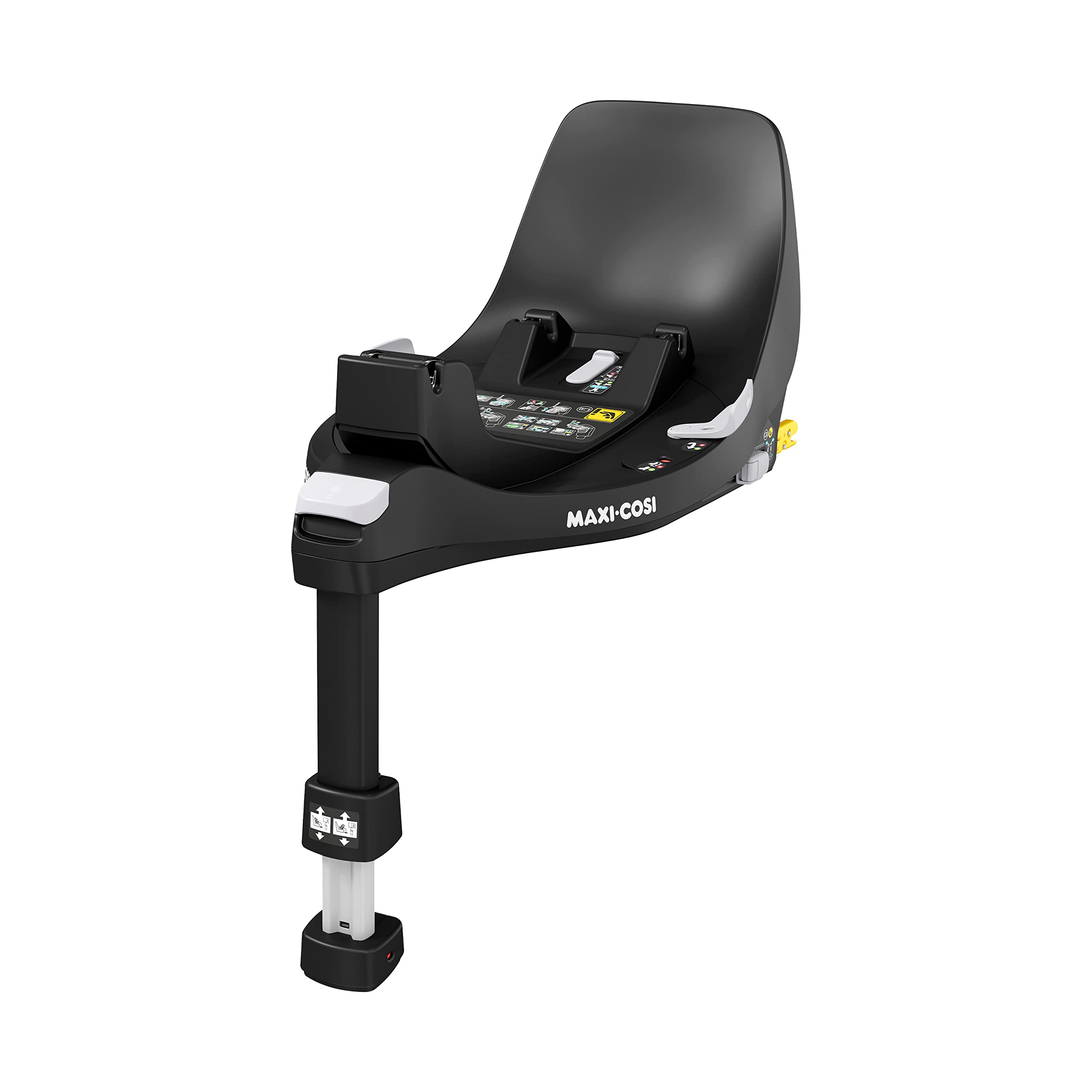 Maxi-Cosi FamilyFix 360 i-Size Base, Rotating Car Seat System, 360 Swivel ISOFIX Base, 0-4 Years (40-105 cm), One-Hand FlexiSpin Rotation, TravelSafe Rotation Control, Click & Go, Black