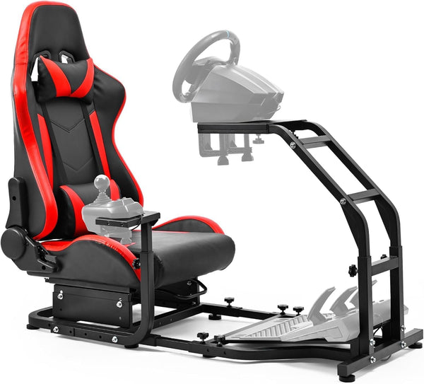 Minneer G25 Racing Simulator Cockpit Adjustable Sim Racing Wheel Stand Fit for Logitech G27 G29 G920 G923,Thrustmaster T150pro T248 T80 t300rs (GT) T300 TX TMX without Steering wheel, pedal and shift