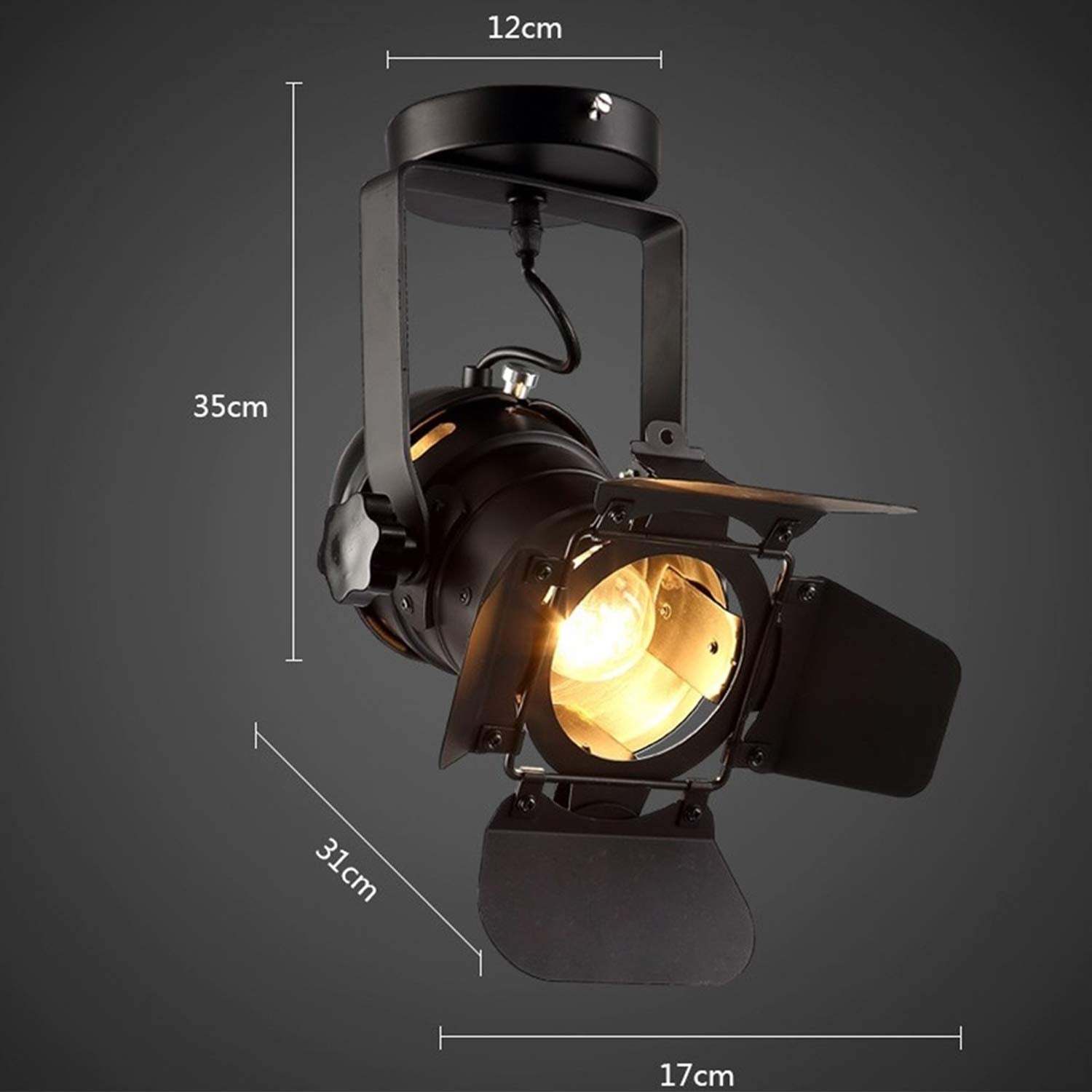 Hobaca 220v E27 L31*W17*H35cm Loft Ceiling Spots LED Spotlight Frames Ceiling Lights Lamp Home Lighting 48