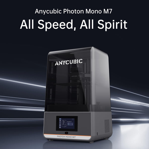 ANYCUBIC Photon Mono M7 Resin 3D Printer, 150mm/h Printing Speed, 10.1” 14K HD Mono Screen Resin Printer with Latest LighTurbo 3.0, Intelligent Assisted Printing System, Printing Size of 223*126*230mm