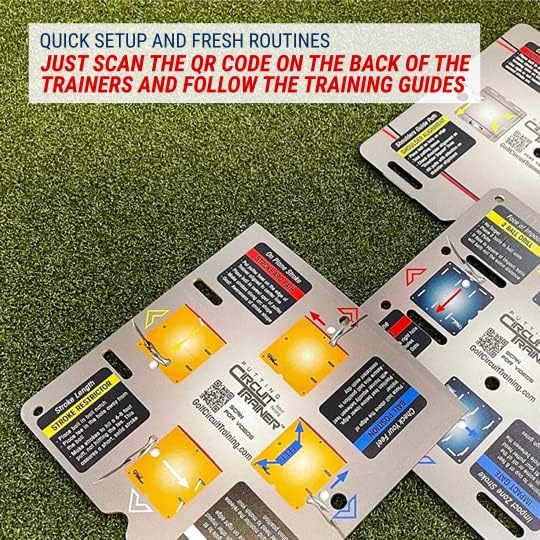 EyeLine Golf Putting Mirror, Circuit Trainer, Portable Putting EyeLine Alignment Training Aids with Bag, Indoor-Outdoor Practice, Golf Accessories,