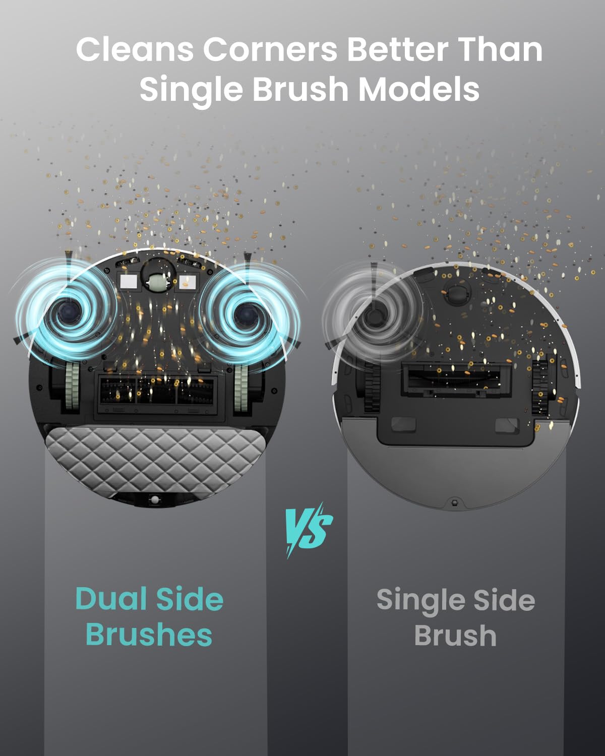 Lefant M210 Robot Vacuum Cleaner, 2200Pa Strong Suction, 7.8cm Thin 28cm DIA, Automatic Self-Charging Small Robotic Vacuums, Wi-Fi/App/Alexa Control, Ideal for Pet Hair Hard Floor and Carpet