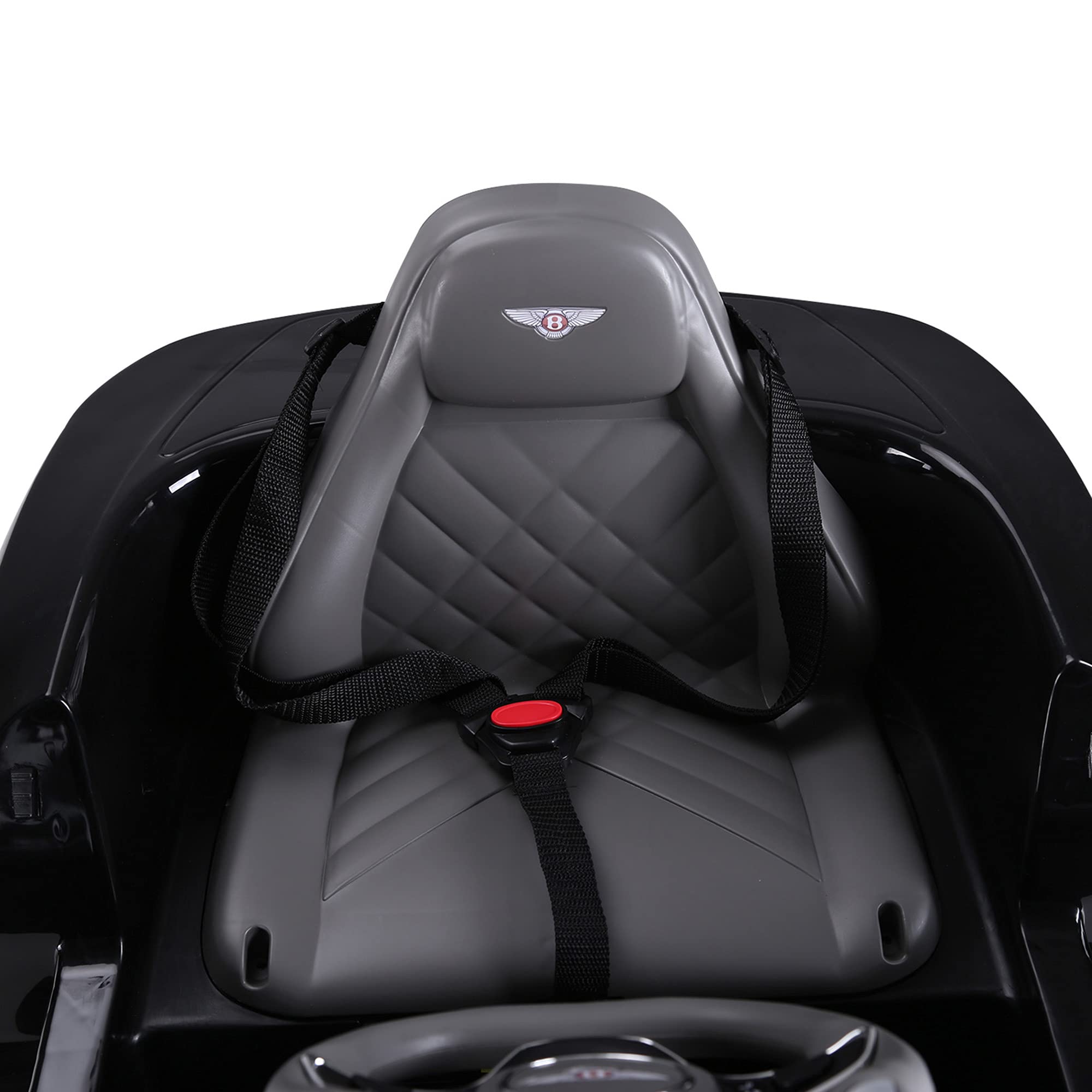 HOMCOM Bentley GT Licensed 12V Electric Car for Kids, Kid's Electric Ride on with Remote Control, Ride on Car with LED Lights, Music, for 3-5 Years, Black