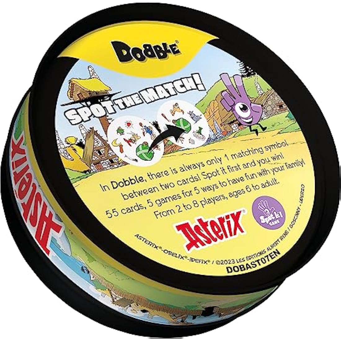 Asmodee | Dobble Asterix | Kids Card Game | Ages 6+ | 2-8 Players | 15 Minutes Playing Time