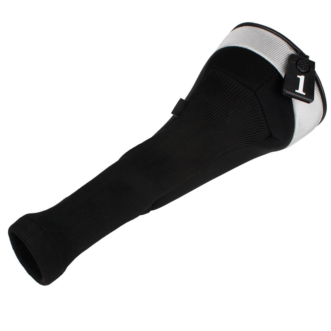 Andux 5pcs/Set Golf 460cc Driver Fairway Wood Club Head Covers Long Neck Black/Black