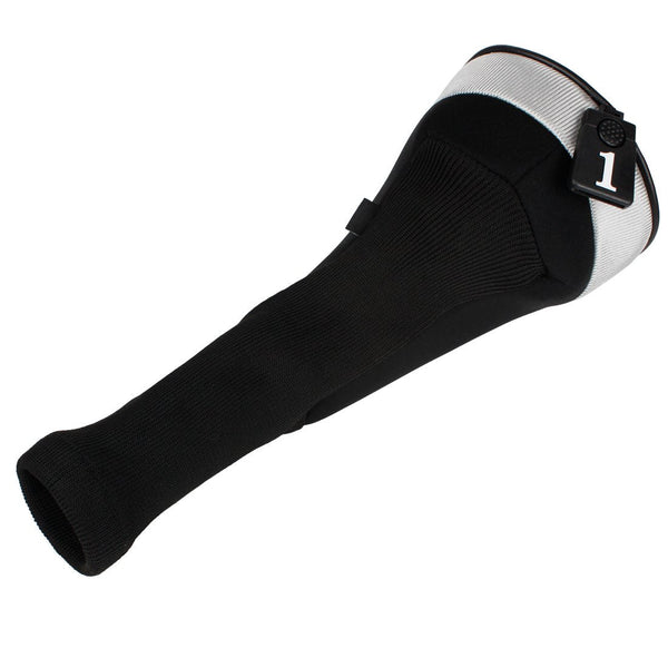 Andux 5pcs/Set Golf 460cc Driver Fairway Wood Club Head Covers Long Neck Black/Black