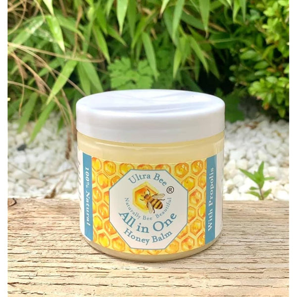 100% Natural All in One Honey Balm, Natural Moisturiser for Sensitive Face, Body, Lips,Tattoo's 200ml