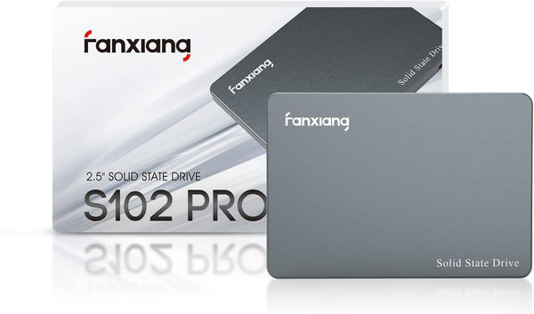 fanxiang S101 256GB SSD Internal SSD SATA III 6Gb/s 2.5" Read Speed Up to 550MB/s, Compatible with Laptops and Desktops (Black)