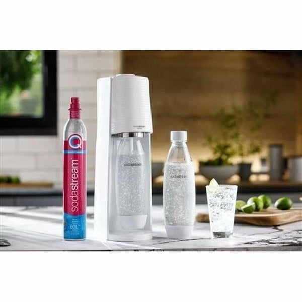 SodaStream - Terra Sparkling Water Maker, Quick Connect CO2 System, Includes 60L Gas Cylinder, BPA-Free 1L Bottle, Eco-Friendly & Reduces Plastic Waste, Black