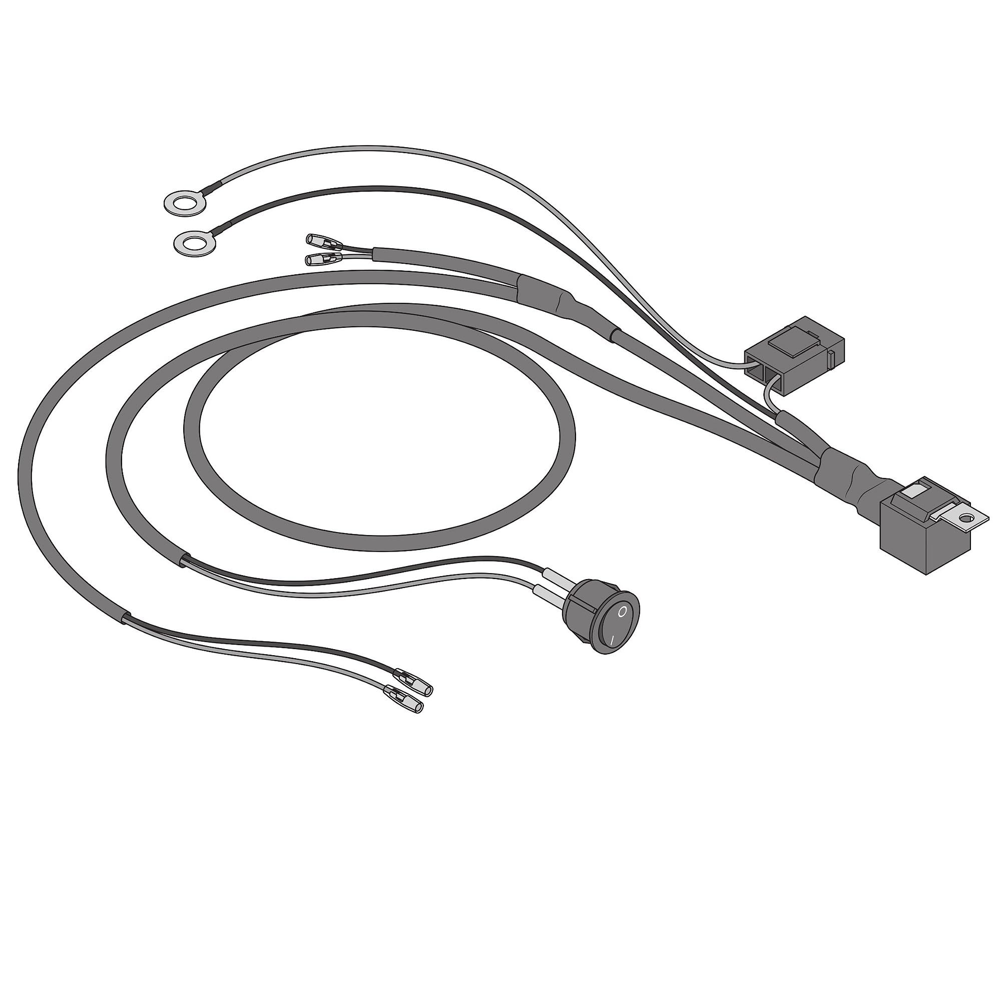 LEDriving WIRE HARNESS AX 2LS, wiring harness for car light strips, light bar wiring harness kit, cable set for installing two light sources, adapter for car headlights