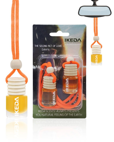 Ikeda scents Ikeda Car Air Fresheners | Automotive Hanging Pendant | Auto Perfume Diffuser with Real Oil | Strong and Long Last Fragrance | Fresh Smell Cover Odours | Car Accessories for Men Women
