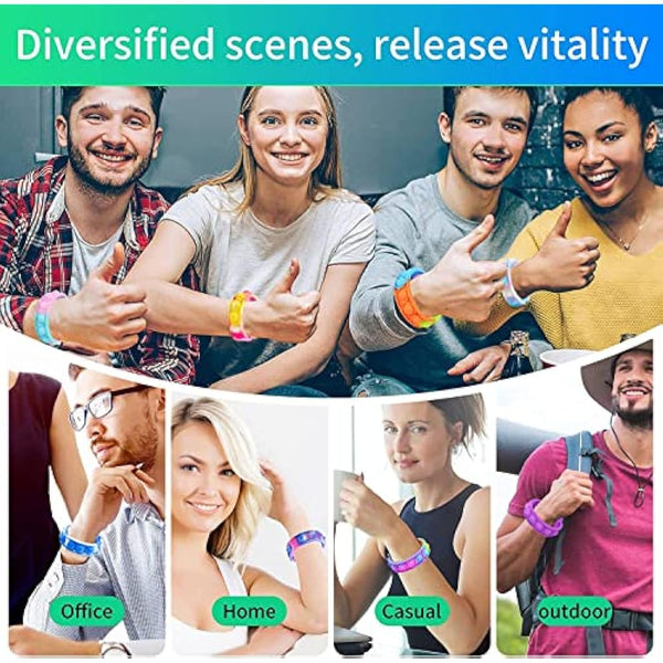 Amyang 90Pcs Pop Bracelet Fidget Toys,Bubble Bracelets,Stress Anxiety Relief Sensory Toys for Kids Adults ADHD ADD Autism,Classroom Exchange Gifts Party Favor Game Prizes
