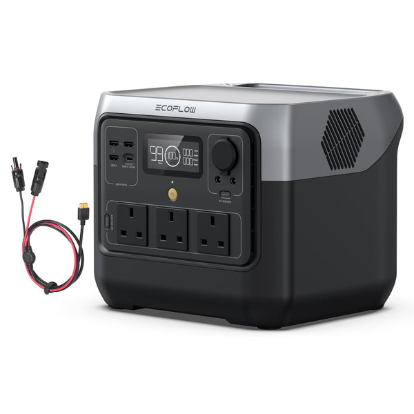 ECOFLOW Portable Power Station RIVER 2 MAX, 512Wh LiFeP04 Battery/ 1 Hour Fast Charging, Up To 1000W Output, Solar Generator (Panel Not Inc.) for Outdoor Camping/RVs/Home Use