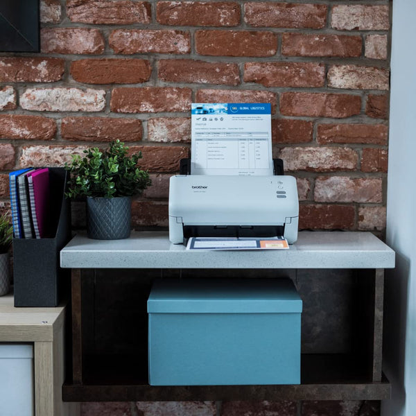 Brother ADS-4300N Desktop Document Scanner |SuperSpeed USB 3.0 |Double-sided |Advanced Image Capture, UK Plug