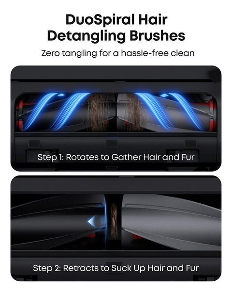 eufy E25 Omni Robot Vacuum Cleaner with Mop, HydroJet System, 20,000 Pa Turbo Powerful Suction, Zero Tangling, Corner-to-Edge Deep Cleaning and Mop Lifting, with Auto All-In-One Station