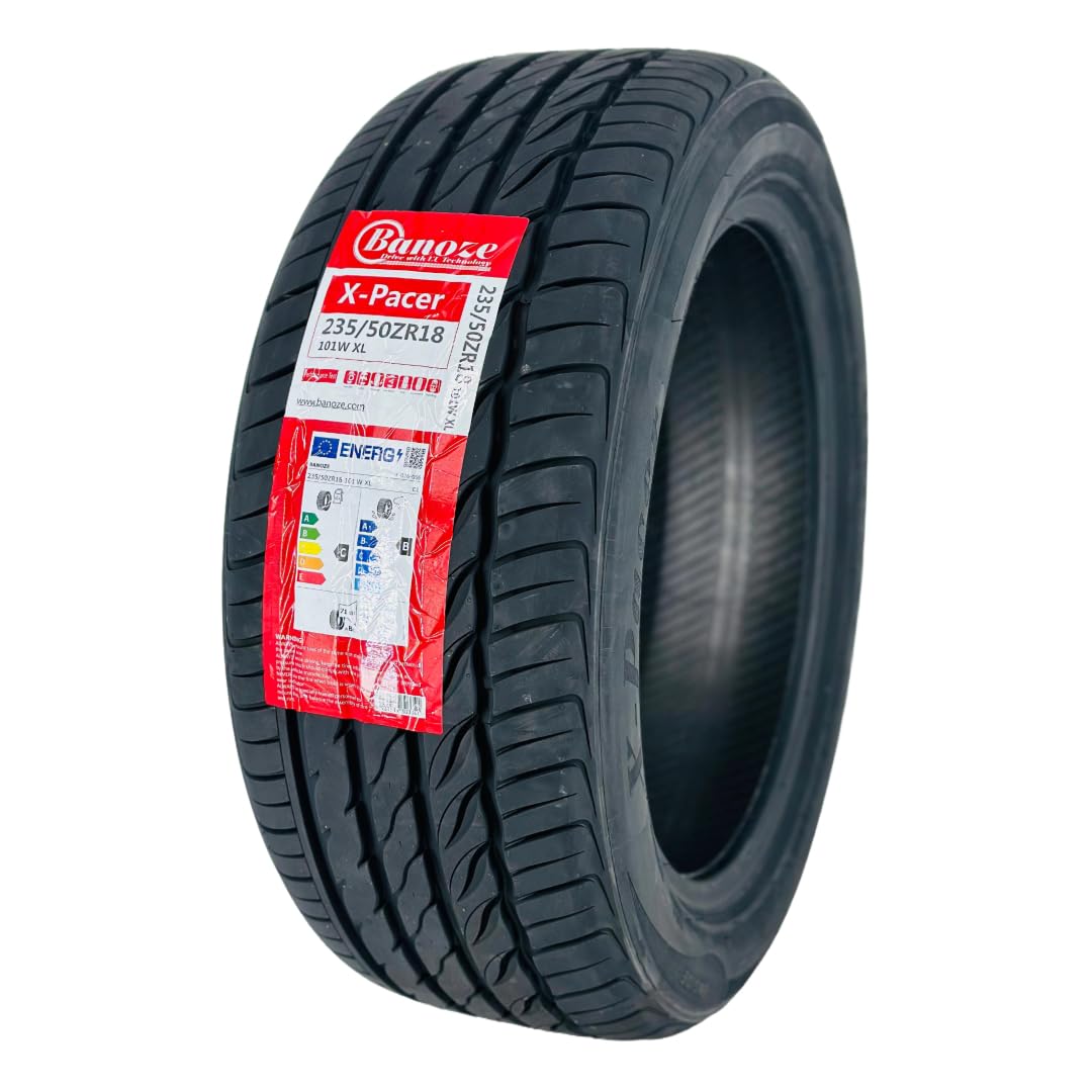 BANOZE X-Pacer 235/40ZR18 95W XL High-Performance Tyre – Extra Load, W Speed Rating (168 mph), Enhanced Grip for Sports Cars & Sedans (2)