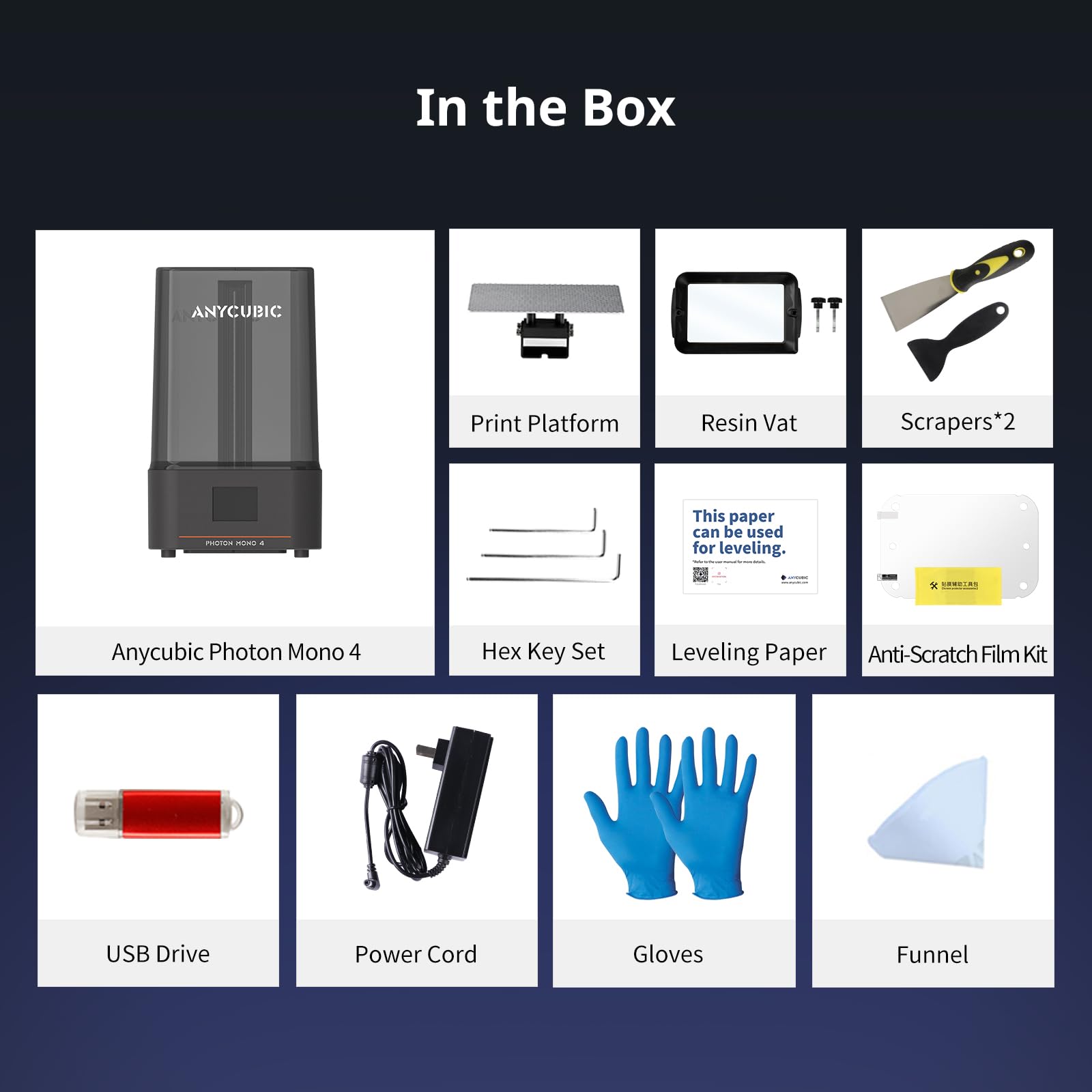 ANYCUBIC Photon Mono 4 Resin 3D Printer, 7'' 10K Mono LCD Screen with Stable LighTurbo Light Source, 70mm/h Fast Printing, Print Volume 6.04'' x 3.42'' x 6.49''