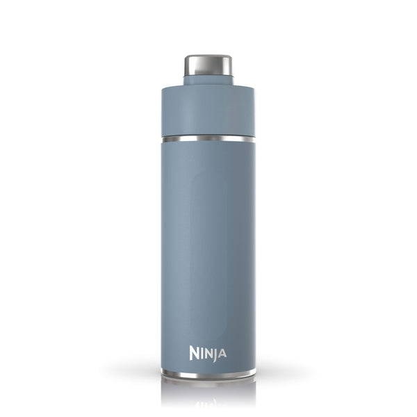 Ninja Thirsti Water Bottle and Flask 709 ML With Leak-Proof Lid, Designed For Carbonated, Hot & Cold Drinks, Ideal For Travel & Sports, Triple Insulated, Stainless Steel Bottle, Black, DW2401EUUKBK