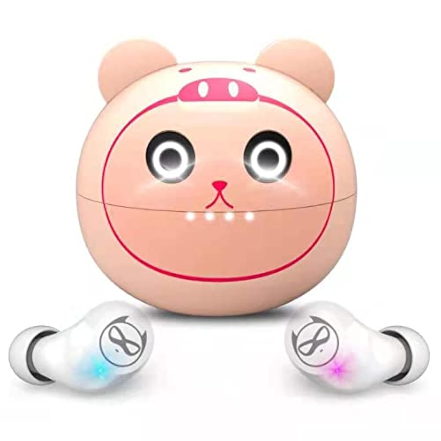 Earbuds for Kids Cute Design in-Ear Wireless Earphones for Kids Boys Adult Bluetooth 5.3 Waterproof Sport Stereo Headphones with Mic for Phone