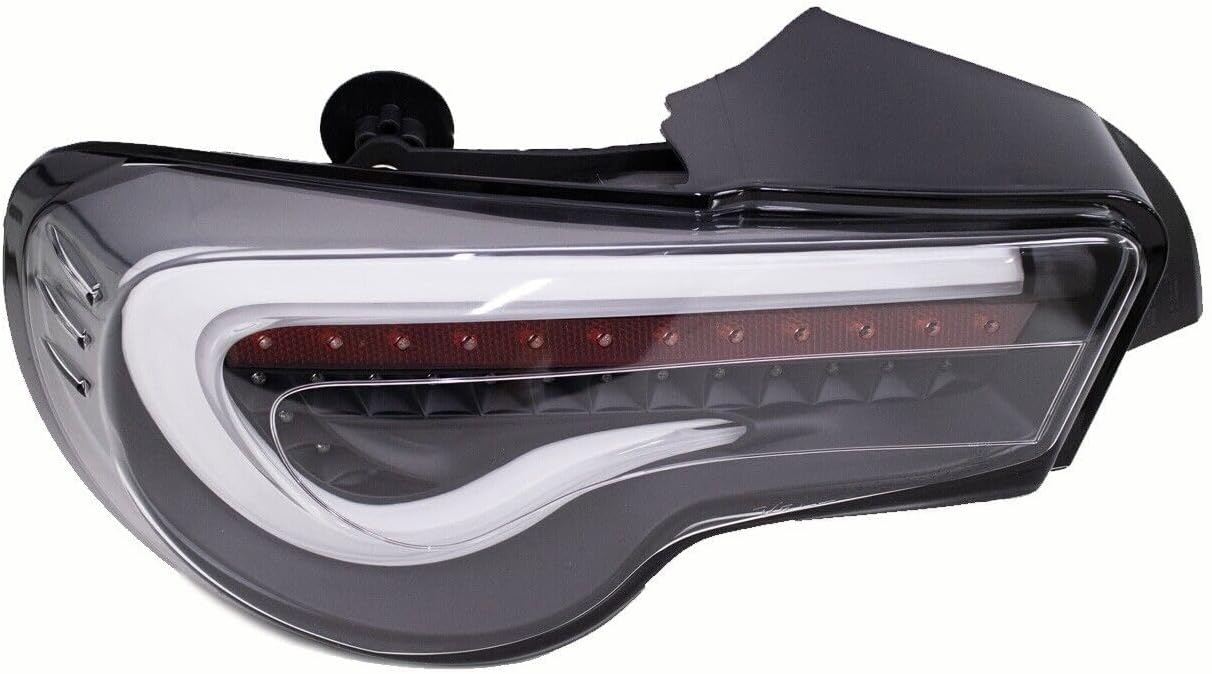 GAZOZ PERFORMANCE Exterior Accessories lights - LED Tail Lights Sequential Signal Turn Signal Black Housing/White bar Compatible With 2012-2021 Toyota 86 Subaru BRZ Scion FRS ZN6/ZC6 Gen1