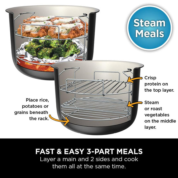 Ninja Foodi MAX 14-in-1 SmartLid Multi Cooker, 7.5L Electric Pressure Cooker & Air Fryer, Combi-Steam, Slow Cook, Bake, Grill, Copper/Black Amazon Exclusive OL650UKCP