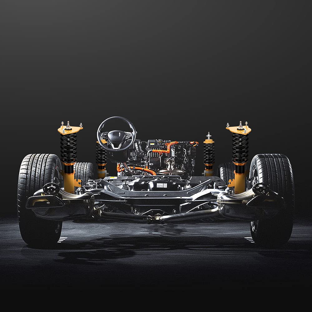 maXpeedingrods Height Adjustable Coilover Lowering Spring Shock Absorber Kit for S R53 Mk I (2002-2006)