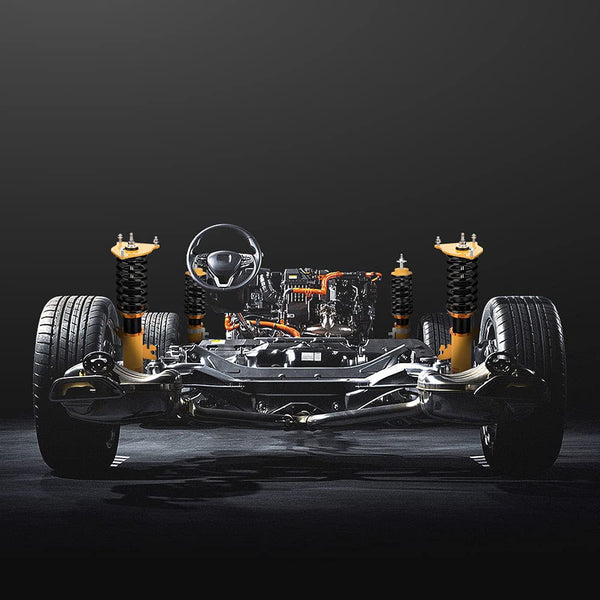 maXpeedingrods Height Adjustable Coilover Lowering Spring Shock Absorber Kit for S R53 Mk I (2002-2006)