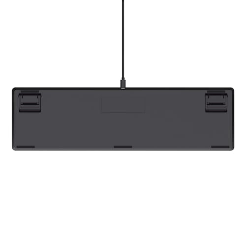 GXTrust 872 Xyra TKL Mechanical Keyboard Gasket Mount UK Layout, Hot Swappable Wired Gaming Creamy Keyboard 80%, RGB Backlit with Software, Custom Soft Feel Pre-lubed 5-pin Leobog Linear 60M Switches