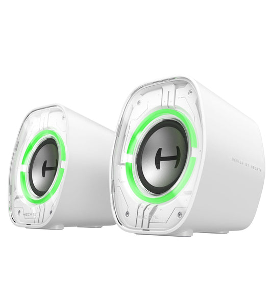 Edifier G1000 II Desktop Computer Speakers for Gaming, 2.5" Full-Range Driver & Enhanced Bass, Bluetooth 5.4 with USB-C/AUX, 9 Dynamic RGB Lighting Modes, Compact for PC/PS5/Switch - Black