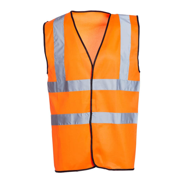 Blackrock Yellow & Orange Hi Vis Vests, High Vis Vests, Hi Vis Jackets, Rail Orange, High Visibility, Safety, Reflective, Hivisible PPE, Hi Viz, Security, Workwear, Mens Womens Sizes Small - 6XL