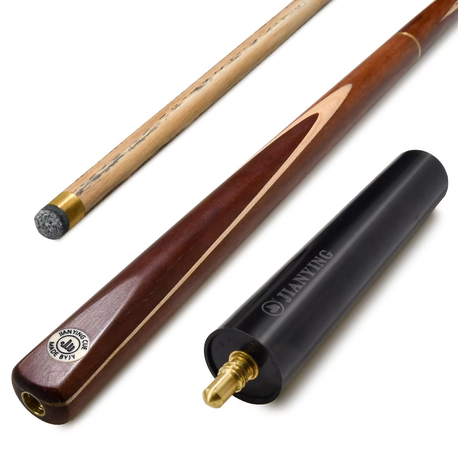 AONETIGER Snooker Cue 3/4 Jointed Handmade Pool Cue Ash Shaft Billiard Cue 3 Piece 57" 18oz Tip 10mm with Extension Accessories Hard Case/Bag Options