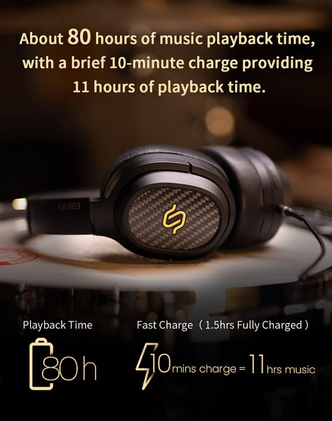 Edifier STAX SPIRIT S3 Wireless Planar Magnetic Headphones, Bluetooth V5.2 Hi-Fi Foldable Headphone with Hi-Res & Snapdragon Sound with Mic for Audiophiles, Home, Studio