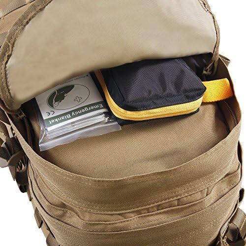 Highland Tactical Men's Stealth Heavy Duty Tactical Backpack, One Size