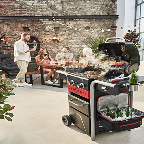 Char-Broil Gas2Coal 440 Hybrid Grill Gas Barbecue, Black