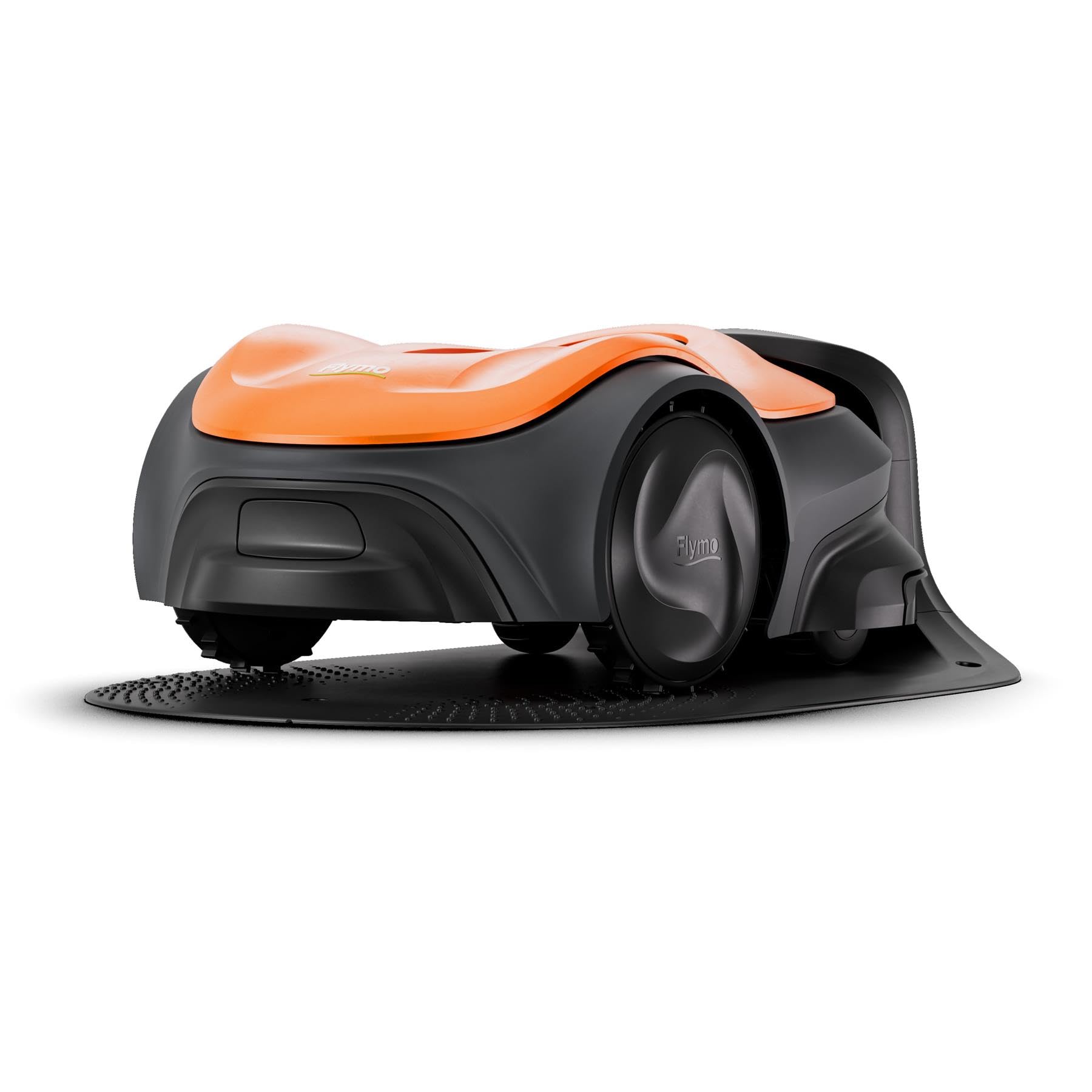 Flymo EasiLife 250 GO Robotic Lawn Mower - Cuts Up to 250 sq m, Ultra Quiet Mowing, Manicured Lawn, Bluetooth Application Control, Safety Sensors, Hose Washable, Lifestyle Functions, Orange and Grey